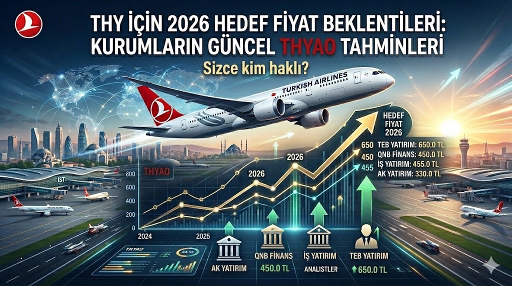 THY İçin 2026 Hedef Fiyat Beklentileri: Kurumların Güncel THYAO Tahminleri
