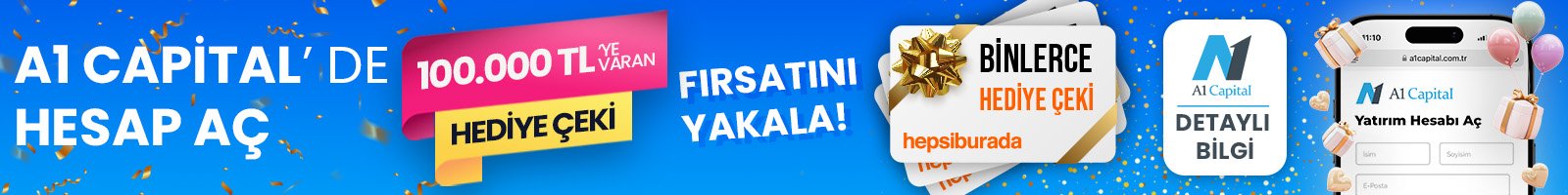A1 Capital Ayrıcalıkları için tıklayınız