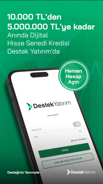 Destek Yatırım - Dijital Kredi