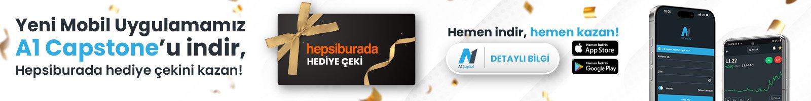 A1 Capital Ayrıcalıkları için tıklayınız